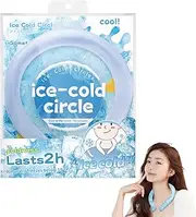 Cooling Tubes for Neck and Face, Reusable Neck Cooling Tube, Frozen Around Necks Cooler Ice Ring for Hot Weather, Coolings Necks Wraps for Summer Heat, Hands Free Wearable Cold Pack(Purple)
