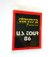 Stryper Vintage Laminated Backstage Pass Original 1986 Hard Rock Heavy Metal
