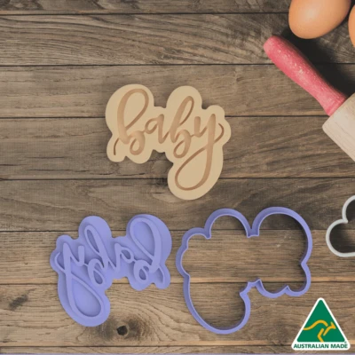 Baby Cookie Cutter and Embosser Stamp