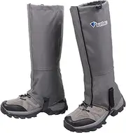 [Azarxis] Hiking Gaiters for Outdoor Camping Running Walking Backpacking Women Men Ankle Leg Guard Boot Legging Gaiter Cover Snow Breathable Lightweight Waterproof Durable Wrap Mountain Hunting Climbing