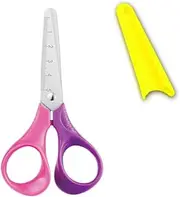 3Pcs Kids Scissors, 13cm Small School Childrens Blunt Tip Kids Scissors, Kids Safety Scissors with Protective Cover