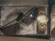 geneva men watch with glasses