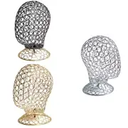 Stylish Wig and Hat Stand Mannequin Head Metal Wig Holder Suitable for Home