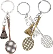 [INOOMP] Keychain Badminton Keyring Small and Lightweight Decorative for Backpack