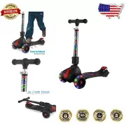 Lightweight Ziggy Kick Scooter with LED Wheels & Lean-to-Turn Design for Kids