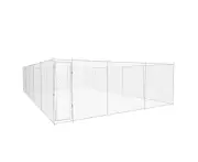 vidaXL Outdoor Dog Kennel Galvanised Steel 950x570x185 cm