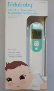 Frida Baby Infrared Thermometer 3-In-1 Ear Forehead Touchless Babies & Toddlers