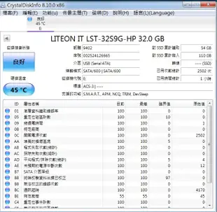 LiteOn LST-32S9G-HP 32GB SSD SATA M.2 2242