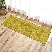 Runner Rug 60x350cm Modern Yellow Long Carpet Runners for Hallway Kitchen Bedroom Living Room Entryway Floor Non-Slip Mat 60cm/70cm/80cm/100cm Wide(3.3ft×13.1ft/100×400cm)