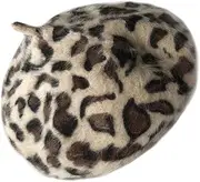 [LIFKOME] Beret for Leopard Print Stylish Vintage Hat Warm and Comfortable Beanie Women