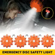 4Pack LED Road Flare Emergency Roadside Safety Beacon Warning Lights Strobe