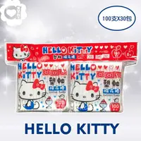 在飛比找PChome24h購物優惠-Hello Kitty 凱蒂貓塑軸棉花棒超值補充包 100 