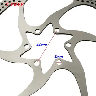 X-FREE 白鐵304不鏽鋼碟煞盤（180mm）附螺絲 國際六孔散熱碟盤 6孔碟片 碟煞盤片 自行車剎車圓盤
