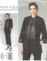 Vogue 1264 pattern Anne Klein uncut size 6-14 loose jacket mandarin collar pants