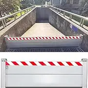 Aluminum Flood Barriers Flood Protection Barrier Street Flood Defence Barriers for Garage Doors Flood Water Barrier Wall Removable Temporary Dams(230x60cm)