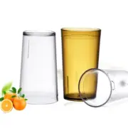 6pcs Unbreakable Plastic Juice Cup Shatterproof Juice Cup Glassware Drinkware