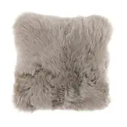 Australian Sheepskin Lambskin Taupe Cushion 40cm with insert