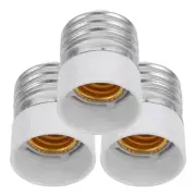 3 Pcs E27 to E14 Lamp Head Converter Lampshade Adapter Bulb Clip Adapters