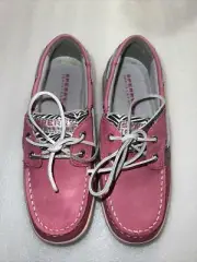 Sperry Top-Sider Girls Bluefish Boat Shoe Pink Black White Zebra Sparkle Size 3M