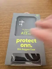 Protect ONN Samsung Galaxy A13 5G Slim Rugged Cell Phone Case Black