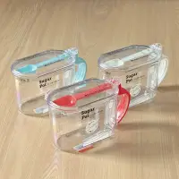 在飛比找momo購物網優惠-【寶盒百貨】2組650ml 日本製YAMADA 透明調味盒附