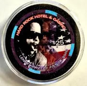 Casino Chip, Hard Rock $25 "Lenny Kravitz" Casino Legends Hall of Fame