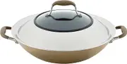 Anolon Advanced Home Bronze 36cm Covered Wok