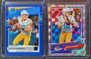 LOT (2) 2020 Panini Donruss JUSTIN HERBERT ROOKIE CARDS
