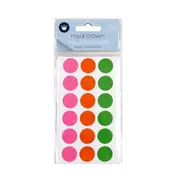 360 Pcs Assorted Circle Colour Code Round Sticker Label Dots Spots coloured 19mm