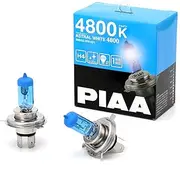 PIAA HW401 Halogen Bulb for Headlamps/Fog Lights, H4, 4800K, Astral White, Compatible with Vehicle Inspections, Pack of 2, 12 V, 60/55 W (140/125 W Equivalent), 1 Year Manufacturer's Warranty