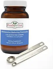 Foods For Gut Histamine & D Lactate Free Probiotics Powder 240 Billion CFU | Digestive & Immune Support | High Potency | Histamine | 30 Grams (1.05 Oz)
