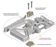 MojoAxe VibroStop Locking Kit for Gibson 61 Reissue SG SIDEWAYS VIBROLA USA & CS