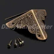 12Pcs Vintage Decorative Jewelry Wooden Box Desk Corner Protector Guard Hardware