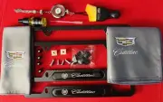 Cadillac Car Kit Tag Frame Umbrella Dust Brush & Rag Hardware Valve Stem Caps