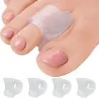 LDATY Gel Toe Separators for Overlapping Toes, 4 PCS Bunion Big Toe Straighte...