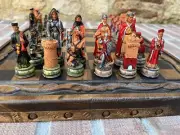Luxury Camelot Chess Set – Handmade Walnut Board & Medieval Gift Pieces