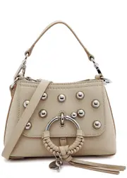 See BY Chloé Joan Mini Leather Cross-body bag - Beige ONE SIZE