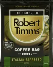 Robert Timms Italian Espresso Coffee Bags X 100