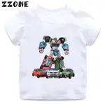 2024 TOBOT EVOLUTION TRANSFORMER ROBOT CAR PRINT KIDS T 恤女孩衣