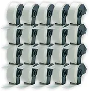 ExtraPrint 20 Rolls Compatible Brother DK-22210 DK22210 Continuous Labels 29 mm x 30.48 m for Brother QL-820NWB QL-700 QL-650TD QL-550 QL-500W QL-1100 QL-110 QL-1050N QL-1050