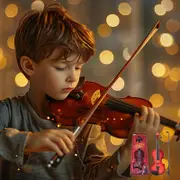 Simulated Violin Kid Acoustic Violin Toy WithString For Musical Beginner Develops Instrument Practice Gift A