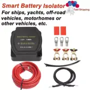 12V Dual Battery System Isolator Voltage Sensitive Relay with Cables Wiring Kit