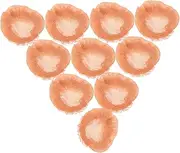 DONFAMDS 10pcs Elastic Bun Hair Nets with Lace Trim Stylish Dancer Hair Bun Covers for Nurses and Everyday Use Comfortable and Durable Headwear