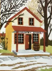 Country Store Pauline Denham Crewel Embroidery Kit #6058 Unopened Vintage 1974
