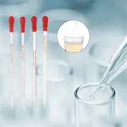 Test Tubes Liquid Transfer Graduated Pipettes Glass Dropper Rubber Head