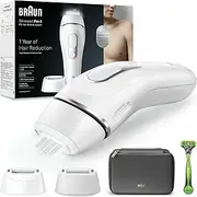 Braun IPL Silk·expert Pro 5 Home Hair Removal with Storage Bag, Gillette Razor, 2 Attachments, PL5145