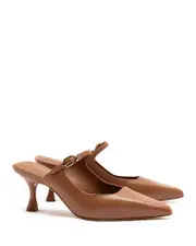 Larroude Women's Ines Pointed Toe Mules