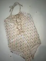 NWT 10 YR ZIMMERMANN ONE PIECE POLKA DOT RUFFLE SWIMSUIT SWIM ONE PIECE SWEETEST