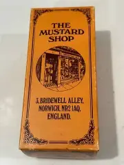Colman's Mustard Condiment Jars THE MUSTARD SHOP English w/Box Lot of 2 New