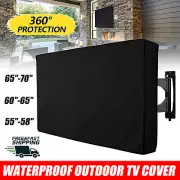 55-70 Inch Dustproof Waterproof TV Cover Outdoor Patio Flat Television Protector